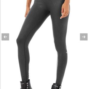 ALO Faux Leather Airbrush High-Waist Legging